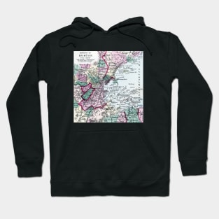 1875 Map of Boston and Environs Hoodie